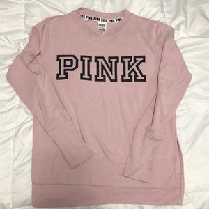 VS Pink side slit crew neck